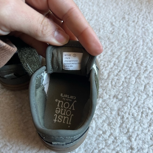 Carters Boy Camel Green Shoes | 3 - Picture 7 of 7